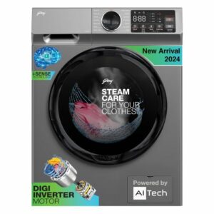 Godrej 8 Kg Front Load Washing Machine (Eon Celeste Silver)